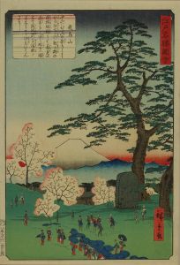 HIROSHIGE II/Asukayama, from <i>Edo meisho zue</i> (Pictures of famous views of Edo)
