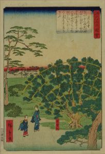 HIROSHIGE II/Rengeji Temple, from <i>Edo meisho zue</i> (Pictures of famous views of Edo)