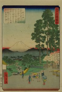 HIROSHIGE II/Gyonin Hill, from <i>Edo meisho zue</i> (Pictures of famous views of Edo)