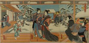 豊国三代/東源氏雪月花之内　雪のサムネール