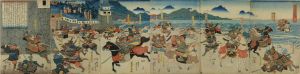 YOSHITORA/Battle of Ichinotani, hexaptych