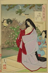 芳年/月百姿　垣間見の月　かほよ　のサムネール