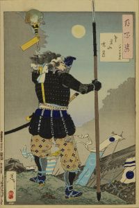 芳年/月百姿　鳶巣山暁月　戸田半平重之のサムネール