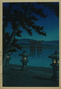 KAWASE HASUI/<i>Miyajima no tsukiyo</i> (Moonlit night at Miyajima)