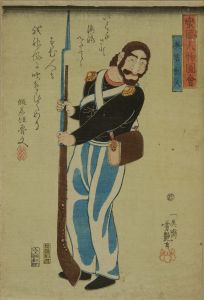 YOSHITSUYA/British soldier, from <i>Bankoku jimbutsu zue</i> (Pictures of foreigners)