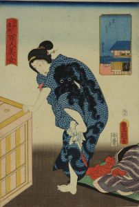 豊国三代/江戸名所百人美女　薬げんぼりのサムネール