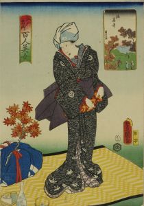 豊国三代/江戸名所百人美女　海?寺のサムネール