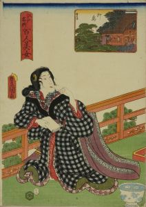 豊国三代/江戸名所百人美女　柳島のサムネール