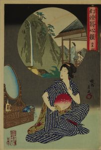 周延/幻燈写心競　温泉のサムネール