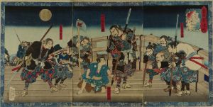 芳年/豊臣昇進録　矢矧橋のサムネール
