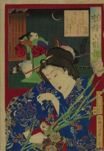 芳年/艶雄六花撰　源頼政　新橋　武蔵小萬のサムネール