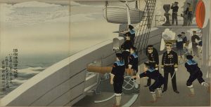 KIYOCHIKA/Scene of Japan-Russo War, triptych