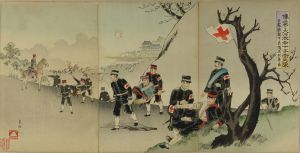 画狂人/博愛ナル大日本赤十字衛生隊 日露戦争負傷者救護之図のサムネール