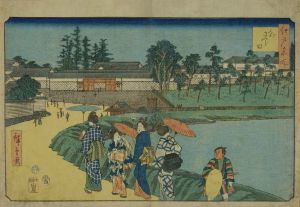 広重/江戸名所　外さくら田のサムネール