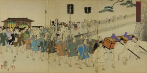 周延/千代田之御表 将軍宣下為祝賀諸侯大礼行列の図のサムネール