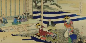 周延/千代田之御表 於吹上公事上聴之図のサムネール