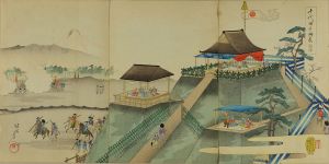 周延/千代田之御表 小金原牧狩立場之図のサムネール