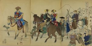 周延/千代田之御表 小金原牧狩引揚ノ図のサムネール