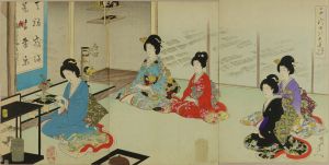 周延/千代田之大奥 茶の湯　辺り花のサムネール