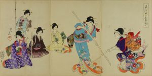 周延/千代田之大奥 長刀稽古のサムネール