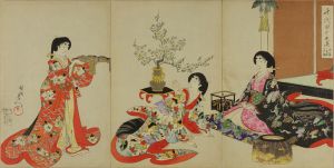 周延/千代田之大奥 元旦二度目の御飯のサムネール