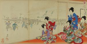 周延/千代田之大奥 鏡餅曳のサムネール