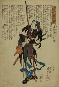 国芳/誠忠義士伝　五 鹿松諫六行重のサムネール