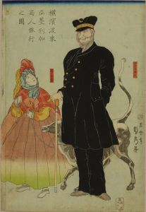 SADAHIDE/Travelling American merchant at Yokohama