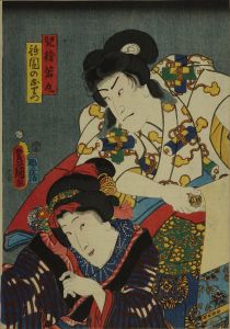 TOYOKUNI III/Scene of a kabuki performance