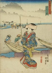KUNISADA/Mitsuke, from Tokaido gojusan tsugi no uchi (the Fifty-three stations of the Tokaido)のサムネール