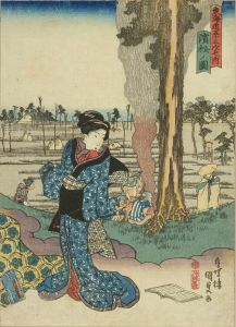 KUNISADA/Hamamatsu, from Tokaido gojusan tsugi no uchi (the Fifty-three stations of the Tokaido)のサムネール