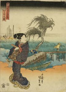 国貞/東海道五十三次之内 四日市之図のサムネール