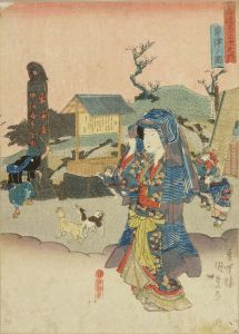 国貞/東海道五十三次之内 草津ノ図のサムネール