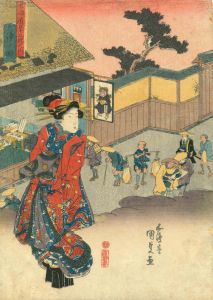 国貞/東海道五十三次之内 大津ノ図のサムネール