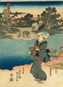 国貞/東海道五十三次之内 川崎之図のサムネール