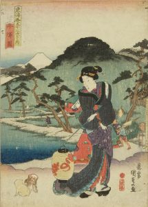 KUNISADA/Hiratsuka, from */Tokaido gojusan tsugi no uchi/* (the Fifty-three stations of the Tokaido)のサムネール
