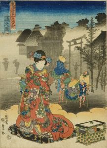 KUNISADA/Mishima, from */Tokaido gojusan tsugi no uchi/* (the Fifty-three stations of the Tokaido)のサムネール