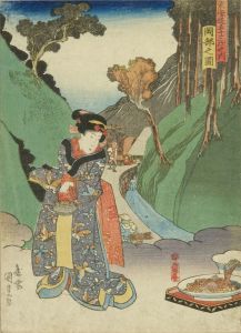 KUNISADA/Okabe, from */Tokaido gojusan tsugi no uchi/* (the Fifty-three stations of the Tokaido)のサムネール