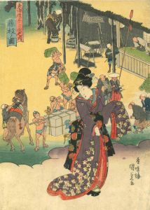 KUNISADA/Fujieda, from */Tokaido gojusan tsugi no uchi/* (the Fifty-three stations of the Tokaido)のサムネール