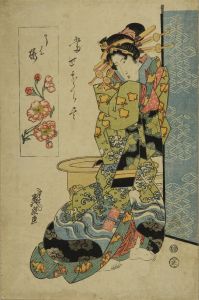 EISEN/Utazakura, from Tosei sakura tukushi (Modern collection of cherry blossom)のサムネール