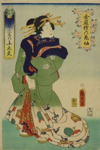 KUNIHISA/Portrait of the courtesan Kodayu of Daikokuya, from Zensei tuzuki rokkasen (Prosperous six immortral flowers)のサムネール