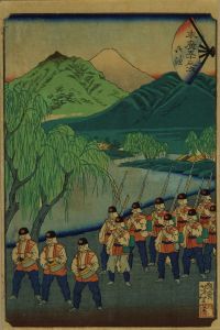 芳年/末広五十三次　御油のサムネール