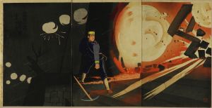 清親/金州城永安門陥落之図　上等兵小野口徳治のサムネール