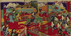 周延/見立松竹梅之内　男舞之梅のサムネール