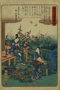 HIROSHIGE/Juro Sukenari and Goro Tokimune, from */Soga monogatari zue/*  (Pictures of the tale of Soga Brothers)のサムネール