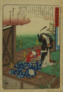 HIROSHIGE/Juro Sukenari, Goro Tokimune, and mother, from */Soga monogatari zue/*  (Pictures of the tale of Soga Brothers)のサムネール