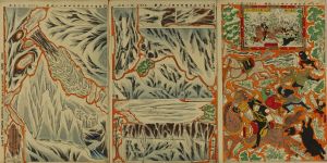 無款/福島中佐単騎遠征組上三枚続のサムネール