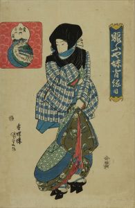 国貞/賑うや妹背縁日　寅御門　金比羅のサムネール