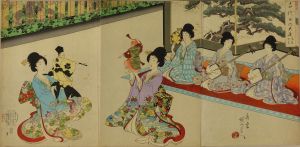 周延/千代田之大奥　猿若狂言のサムネール