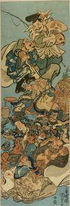 KUNISADA/Seven deities, vertical diptychのサムネール